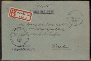 3rd Reich Germany 1943 WWII Panzer Signals RHODOS Rhodes Greece Feldpost C 98000