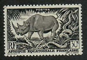 French Equatorial Africa; Scott 167;  1946;  Unused; NH