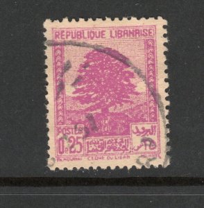 Lebanon  Scott# 137B  used  single