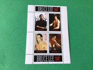 Angola Bruce Lee Martial Arts  mint never hinged stamps sheet Ref 55350
