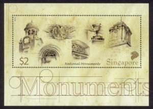 Singapore Sc# 1448 MNH National Monuments (S/S)