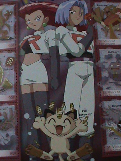 ​ST. VINCENT GRENADINE-COLORFUL BEAUTIFUL LOVELY POKEMON -MNH-SHEET-VF