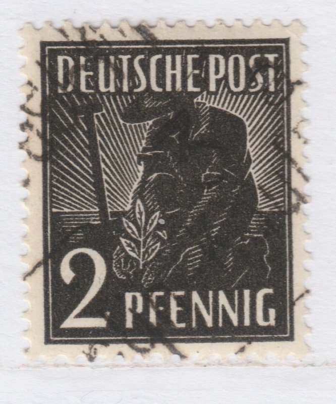 Germany 1948 Local Stamp Overprinted BERLIN-KAULSDORF 2pf MH* A27P36F24325