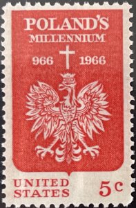 Scott #1313 1966 5¢ Polish Millennium MNH OG VF