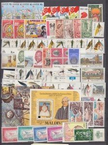 Z5064 JL stamps  mnh worldwide lot with singapore, s/s,trout fliies fishing more