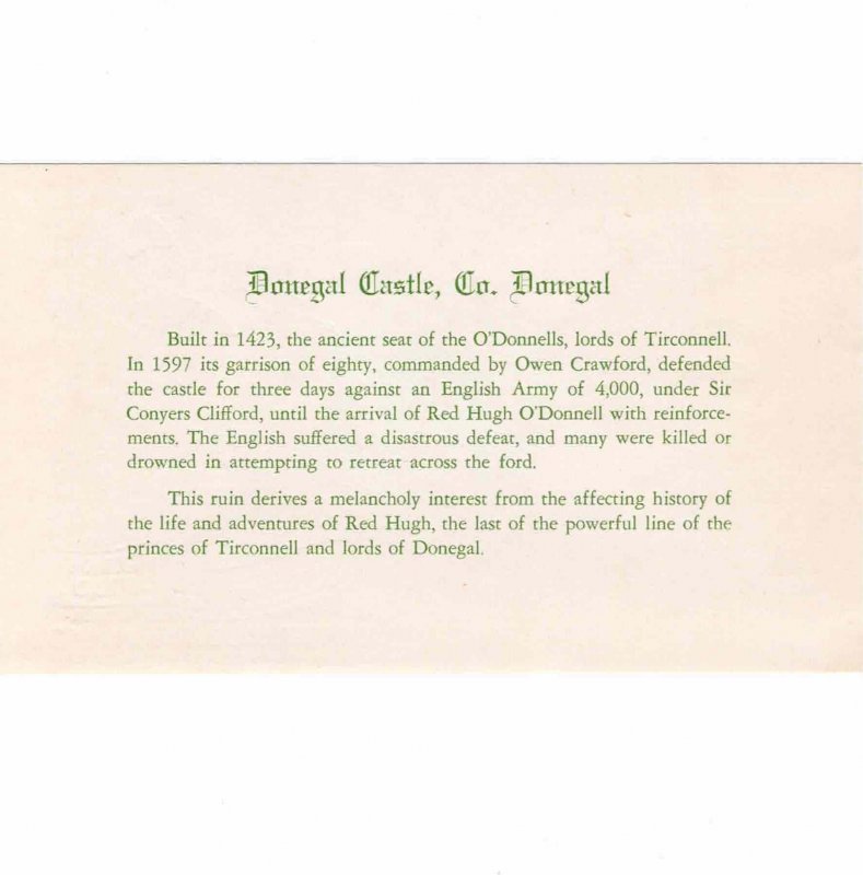 Ireland Eire 1957 Staehle St Patricks Day Cover Sc 85 86 Donegal Castle