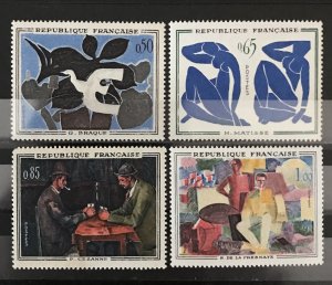 France 1961 #1014-7, Paintings, Wholesale Lot of 5, MNH, CV $52.50