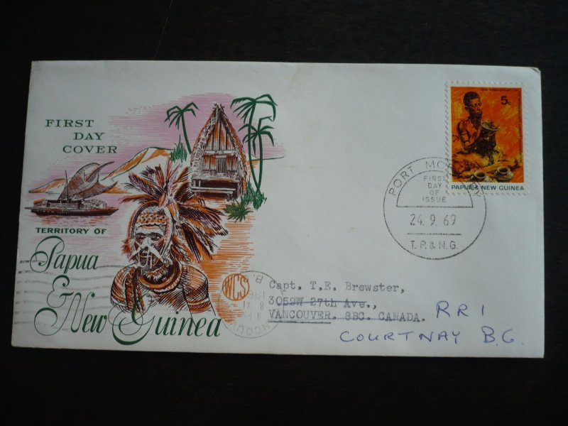 Postal History - Papua New Guinea - Scott# 291 - First Day Cover