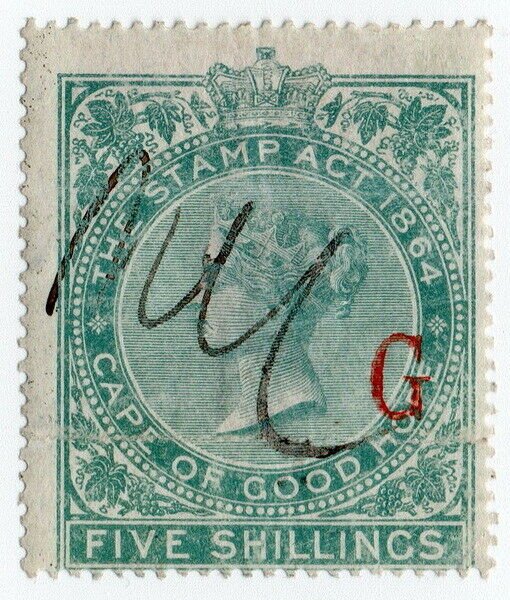 (I.B) Griqualand West Revenue : Duty Stamp 5/-