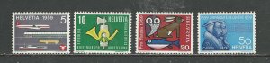 Switzerland Scott catalog # 370-373 Mint NH