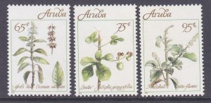 Aruba 70-72 MNH 1991 Medicinal Plants Full Set of 3