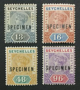 MOMEN: SEYCHELLES SG #5s-8s SPECIMEN 1890-2 MINT OG H LOT #191839-628