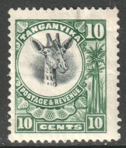 Tanganyika Scott 12 - SG75, 1922 Giraffe 10c MH*