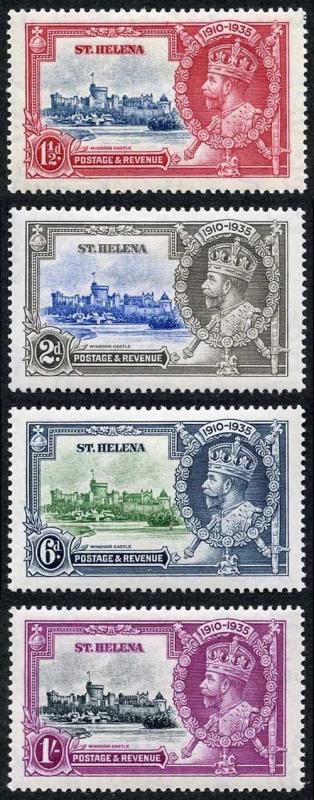 St Helena SG124/7 1935 Silver Jubilee M/Mint