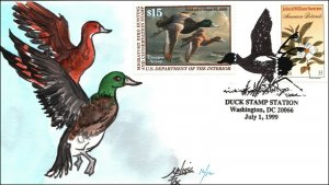 Scott RW66 1999 $15.00 Duck Stamp Melissa Fox Hand Painted 12 Of 12