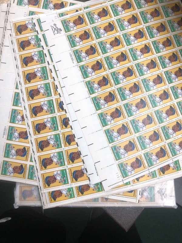 1982 20 cent Jackie Robinson 100 full sheet of 50 Scott #2016