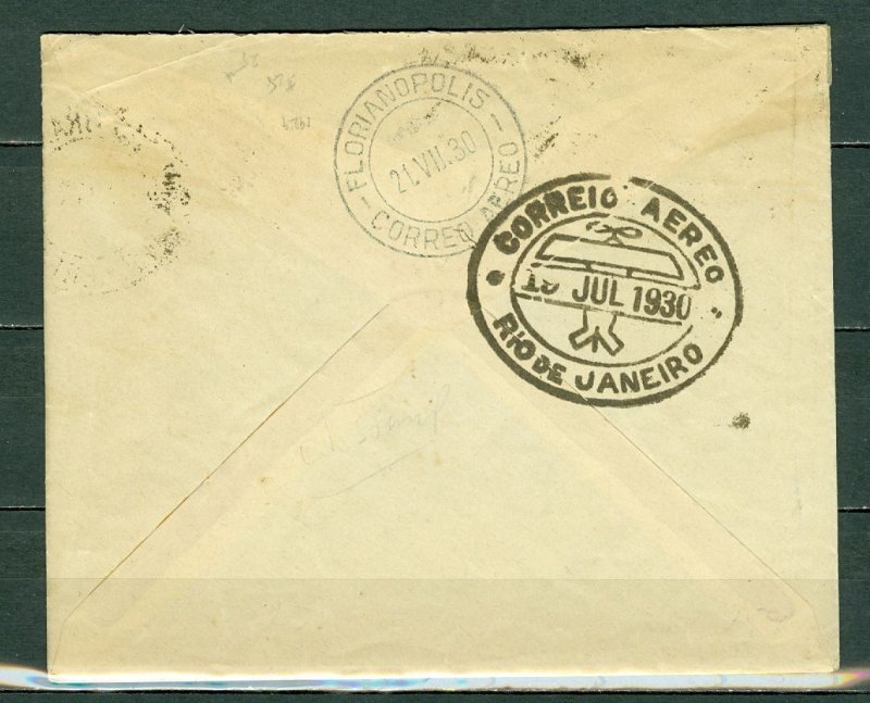 BRAZIL 1939 STATIONERY AIRMAIL COVER...#C8