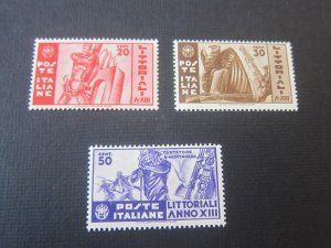 Italy 1935 Sc 342-44 set MH