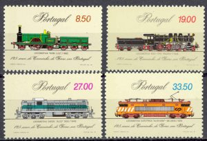 Portugal Sc# 1512-1515 MNH 1981 Locomotives