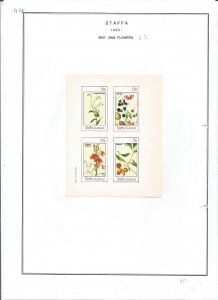 STAFFA - 1982 - Flowers - Sheets - Mint Light Hinged - Private Issue