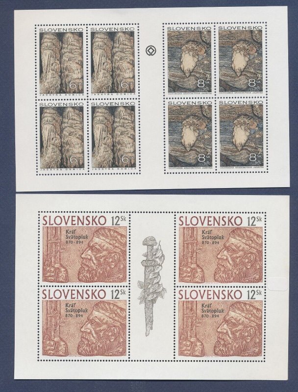 SLOVAKIA -  Scott 175 / / 285 - MNH S/S (ten S/S, two not shown) - 4 scans --c