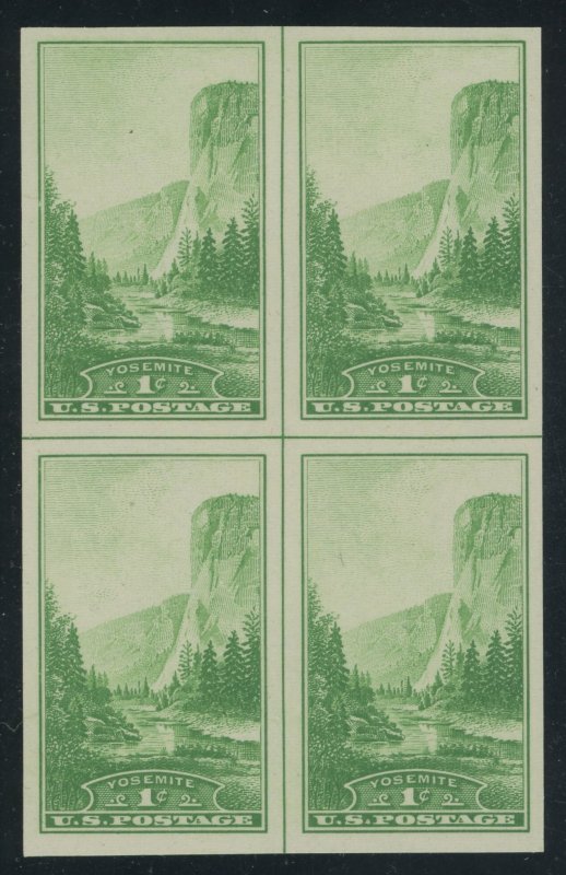 USA 756 - 765 Imperf Parks Full Set of Centerline Blocks - XF Mint NGAI