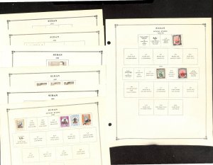 Sudan, British Stamp Collection on 22 Scott International Pages, 1897-1972 (BD)
