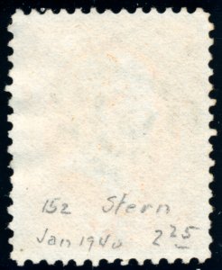 US 152 15c 1870 Daniel Webster hard paper PF grade 80