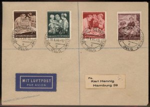 Germany WWII Occupied Norway 1944 Dienstpost Oslo Cover G100436