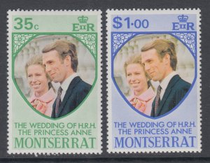 Montserrat 300-301 Royal Wedding MNH VF