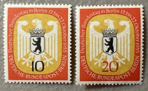 Germany-Berlin 1955 #9n116-7, Arms of Berlin, MNH.