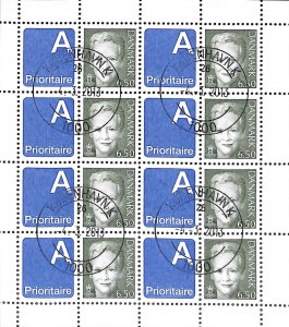 Denmark Danmark Scott 1129 a used sheet