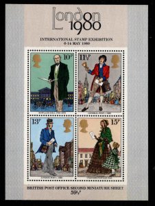 Great Britain Scott  874a MNH** London 1980 souvenir sheet