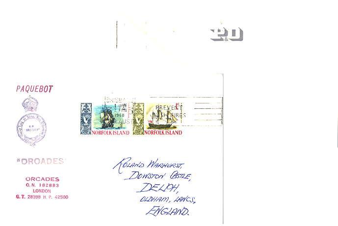 Norfolk Islands 1968 Postal History