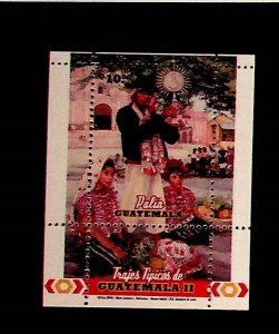 GUATEMALA Sc 648 NH SOUVENIR SHEET OF 2011 - COSTUMES