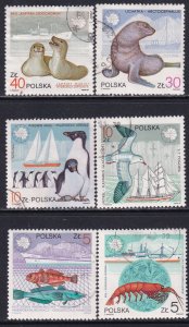 Poland 1987 Sc 2782-7 Hendryk Arctowski Antarctic Station Stamp Used