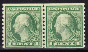 MOstamps - US Scott #490 Mint OG NH Coil Line Pair - Lot # DS-5616