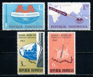 Indonesia #593-596 Set of 4 Unused