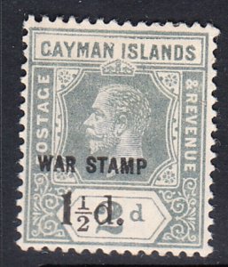CAYMAN ISLANDS # MR 7 - Mint - small hinge remnant - SG # 58  Overprint far left
