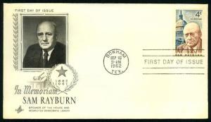 #1202 Sam Rayburn - Artcraft Cachet