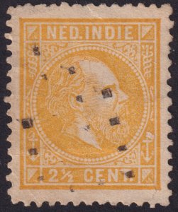 Netherlands Indies 1870 #7 vf u vf; 2½c Orange