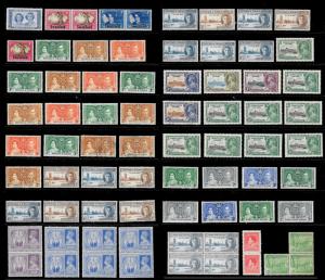 BRITISH COLONIES (1250+ Stamps) Omnibus Set Stamps Pairs Singles MNH/Mint/Used