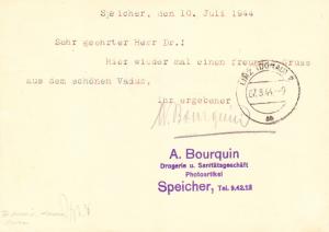 Liechtenstein 1944 Card REGISTERED & Censored Vaduz to Linz, Austria