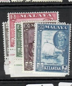 MALAYA KELANTAN  (P1708B) SULTAN   SG 98-103    MNH 