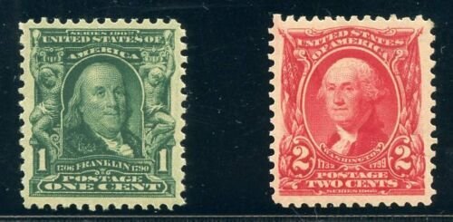 US SCOTT #300-301 MINT-XF-OG-NH (5/12/22 GP) 