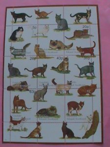 SCOTLAND STAMP: WORLD FAMOUS CATS FULL -MNH   SHEET  VERY RARE AND HARD TO FIND.
