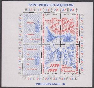 1989 St Pierre and Miquelon 575-78/B2 Ships with sails 11,00 €