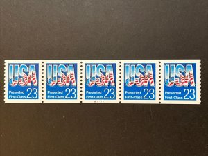 US PNC5 23c USA Flag Presorted First Class Stamp Sc# 2606 Plate A1111 MNH