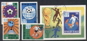Niger 1978 World Cup Soccer Argentina + MS CTO