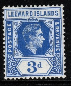 LEEWARD ISLANDS SG108 1949 3d BRIGHT BLUE MNH